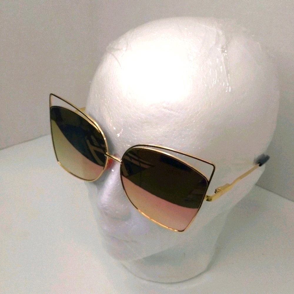Rose Gold Iridescent Sunglasses